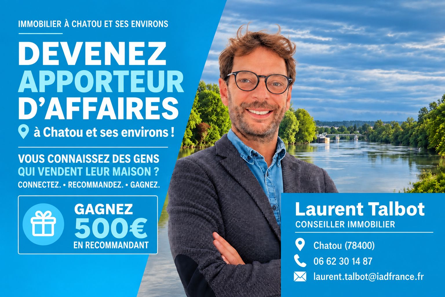 Programme apporteur d'affaires immobilier à Chatou avec Laurent Talbot
